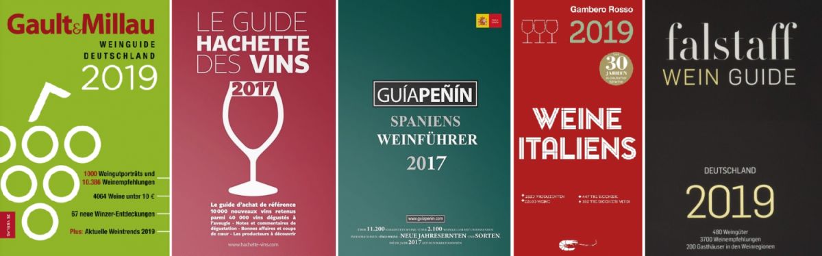 Weinführer - GaultMillau, Hachette, Penin, Gambero Rosso, Falstaff