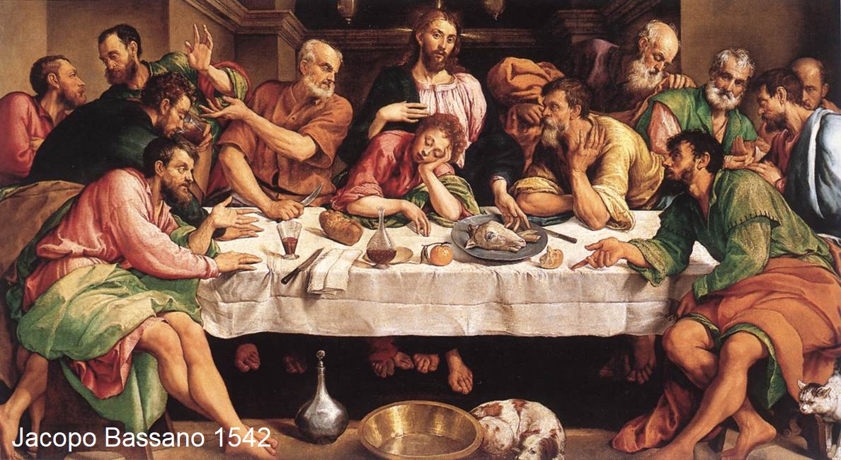 Bibel - Abendmahl (Gemälde von Jacopo Bassano)