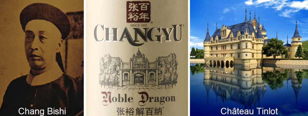 Yantai Changyu - Chang Bishi / Etikett Noble Dragon / Château Tinlot